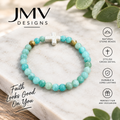 Turquoise Bead Cross Bracelet